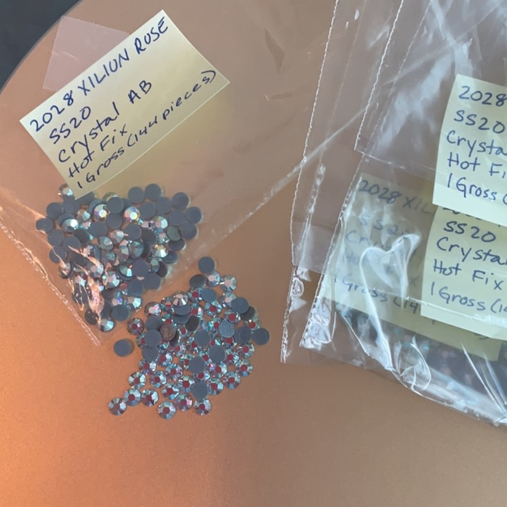 Swarovski • Color: Crystal AB, 2028 XILION Rose Hotfix Rhinestones